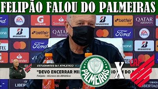 OLHA O QUE O FELIPÃO FALOU SOBRE ENFRENTAR O PALMEIRAS NA SEMI FINAL PALMEIRAS X ATHLÉTICO PR [upl. by Rebmak108]