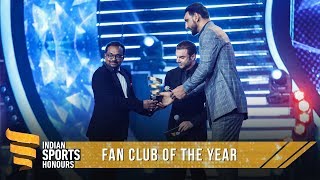 Manjappada Kerala Blasters Fans  Fan Club of the Year  Indian Sports Honours [upl. by Hoon]