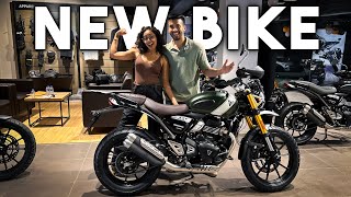 We bought a new BIKE  Triumph Scrambler 400x [upl. by Nottarts165]