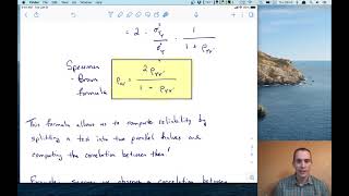 Psychometrics  Lecture 5  Estimating reliability coefficients [upl. by Elem964]