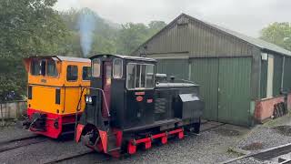 4 Minutes of Welshpool and Llanfair railway in the rain [upl. by Frye]