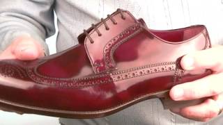 Modshoes The Harry Brogues In Oxblood and Black Leather [upl. by Ecnahc452]