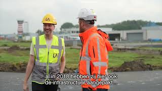 Renovatie taxibaan Lelystad Airport [upl. by Warila]