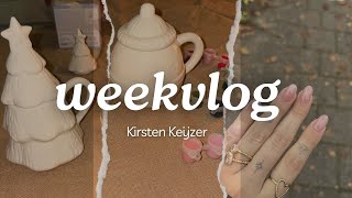 KERAMISCH SCHILDEREN NIEUWE NAGELS amp ETEN MET VRIENDINNEN  WEEKVLOG  KIRSTEN KEIJZER [upl. by Odlo]