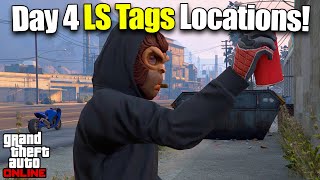 NEW ALL 5 LS Tags Locations Guide Day 4 GTA Online [upl. by Gabby]