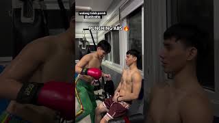 Hot pinoy punching abs part 1 training boxing [upl. by Parsaye]