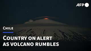 Chile on alert as Villarrica volcano rumbles  AFP [upl. by Atiluj]