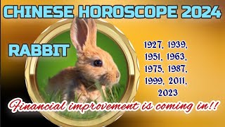 RABBIT 2024 CHINESE HOROSCOPE financelove career feng shui lucky number ampcolor and more [upl. by Georgeanne655]