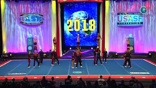 Viqueens Cheerleaders  Viqueens Force Norway 2018 International Open Large Coed Level 6 Semis [upl. by Assiroc]