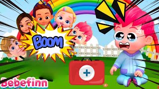 Bebefinns Family Got A Boo Boo Finger  The Boo Boo Song  Bebefinn Nursery Rhymes amp kids Song [upl. by Asihtal]