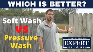 Soft Wash vs Pressure Wash  Which is Better [upl. by Eerbua]