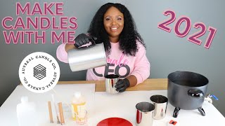 How I Make My Coco Apricot Wax Candles  Paris Nikkole [upl. by Anehsuc]