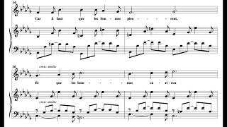 Les Berceaux G Fauré Score Animation [upl. by Wendie]