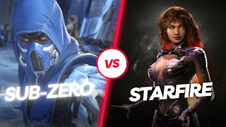 SUBZERO Vs STARFIRE  INJUSTICE 2  gaming injustice2 THEINJUSTICE [upl. by Enerod]