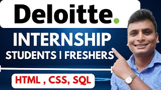 Deloitte Internship 2024  HTML CSS SQL Based Internship BCG Hiring  Interns Hiring 202520242023 [upl. by Acinaj]