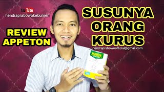 REVIEW SUSU APPETON WEIGHT GAIN SUSUNYA ORANG KURUS YANG INGIN BERAT BADAN BERTAMBAH MENJADI IDEAL [upl. by Grosvenor]