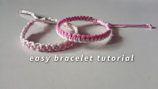 how to make easy bracelet  yarnivora [upl. by Ttenna]