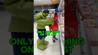 Hulk Grocery Shopping After One Thing Only shorts [upl. by Elatsyrc369]