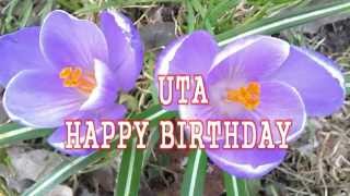 Happy Birthday Uta  Geburtstagsgrüße amp Geburtstagswünsche [upl. by Eenehs]