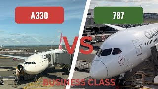 QANTAS A330 VS 787 Business Class Comparison [upl. by Rolyak746]