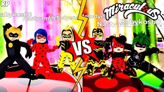 MIRACULOUS RP REVERSO VS ORIGINAL TRANSFORMAÇOES Comparação  MIRACULOUS ROBLOX [upl. by Hesky]