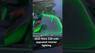 2023 Nitro Z20 w upgraded interior lighting bassfishing bassboat [upl. by Rabbaj]