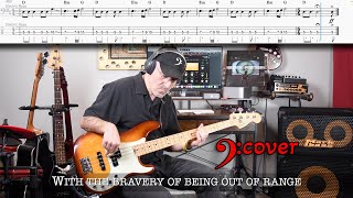 Roger Waters  The Bravery of Being Out of Range  Bass Cover with tabs in 4K [upl. by Htidirem]