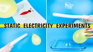 7 Awesome Static Electricity Experiments for Kids [upl. by Ahsiekat864]