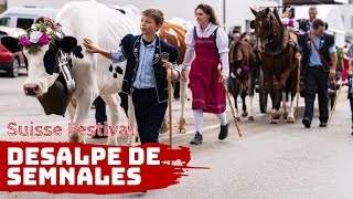 Désalpe de Semsales du 05102024 🇨🇭  Vaches Chèvres amp Traditions 🐄🐐🌼 Désalpe semsales [upl. by Weeks941]