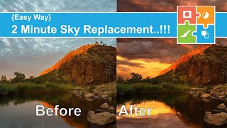 Fast Easy Photoshop Sky replacement [upl. by Nalid684]