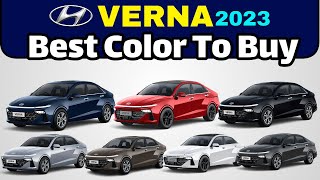 Hyundai Verna Colour Options 2023  Hyundai Verna Best Color Options [upl. by Egdamlat904]