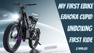 Unboxing and First Ride Adult Ebike Eahora Cupid  one of my Favorite Modes of Transportation [upl. by Lehcor]