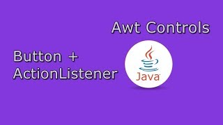 Awt Button with ActionListener  Developer Dost  HINDI [upl. by Akemyt]