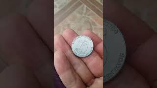 moneta de 25 centavos de plastico [upl. by Neik]