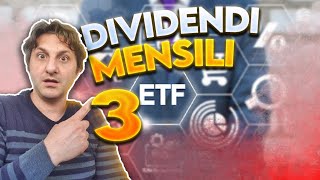 3 ETF per dividendi mensili  Alto dividendo mensile con soli 3 ETF [upl. by Tnarb]