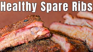 Healthy Spare Ribs Recipe  Memphis Style Dry Ribs on the Traeger [upl. by Dobbins701]