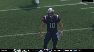 Green Bay Packers VS New England Patriots  Madden 25 Gameplay  Drake Maye GamePlay [upl. by Selima222]