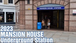 MANSION HOUSE Tube Station 2023 [upl. by Yllah]