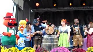 2024 KitchenerWaterloo Oktoberfest Official Keg Tapping  clip MAH04728 [upl. by Dex]