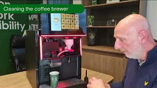 SmartQube Coffee Machine Cleaning Video [upl. by Nahtanaj]