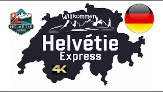 CH 🇩🇪 Helvétie Express 🇨🇭 CABRIDE Führerstandsmitfahrt Drohnenansicht Modelleisenbahn Spotting 4K [upl. by Georas]