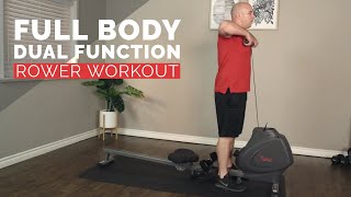 Full Body Dual Function Rower Workout [upl. by Oemac]