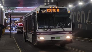 NYU 2190 on Route A quotAcademy Expressquot in the Metrotech Underpass in Brooklyn [upl. by Haggar200]