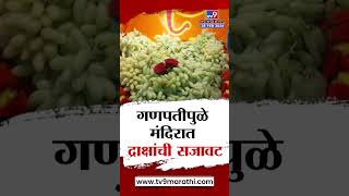 Ratnagiri  संकष्टी चतुर्थानिमित्ताने गणपतीपुळे मंदिरात खास द्राक्षांचा नैवैद्य [upl. by Nortal940]