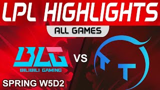 BLG vs TT Highlights ALL GAMES LPL Spring Split 2024 Bilibili Gaming vs TT Gaming by Onivia [upl. by Newkirk648]