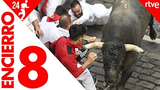 ÚLTIMO ENCIERRO de San Fermín 2024  Toros de Miura [upl. by Ecenaj]