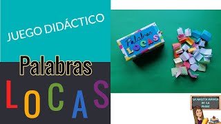 Juego didáctico casero quotPALABRAS LOCASquot Reforzamos ortografía y vocabulario [upl. by Yarrum914]