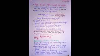 Class 9 NCERT civics chapter 1 notes handwritten notesWhat is democracy Why democracy shorts [upl. by Hailed]