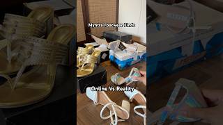 Myntra Footwear Finds Online VS Reality ytshorts shorts [upl. by Terraj54]