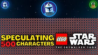 Speculating ALL 500 Characters In LEGO Star Wars The Skywalker Saga [upl. by Arika]